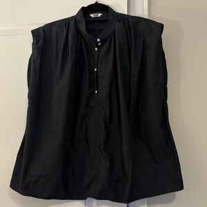 Uniqlo U by Christophe Lemaire Midnight Navy Button-Down Sleeveless Shirt